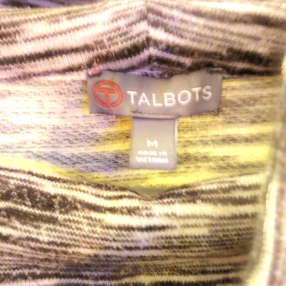 Talbots Women's Cowl Neck Drawstring Sweatshirt - Picture 2 of 3